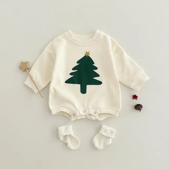 Christmas Long Sleeve Romper