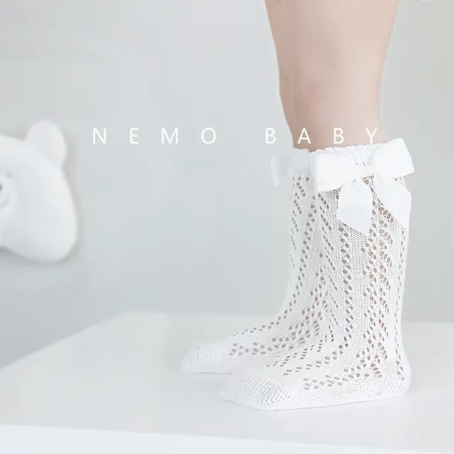 Socks with bow