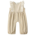Beige Corduroy Dungarees