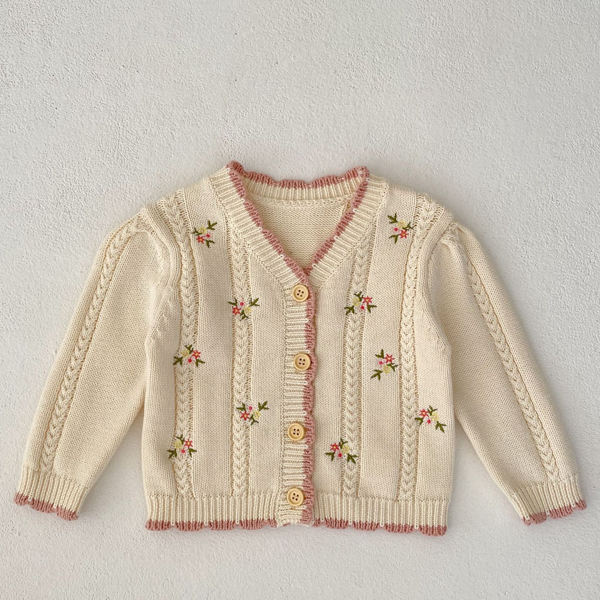 Knitted Floral Sweater