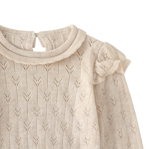 Beige Knitted Sweater