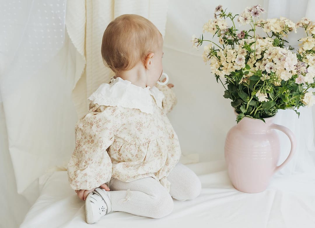 Corduroy Floral Romper