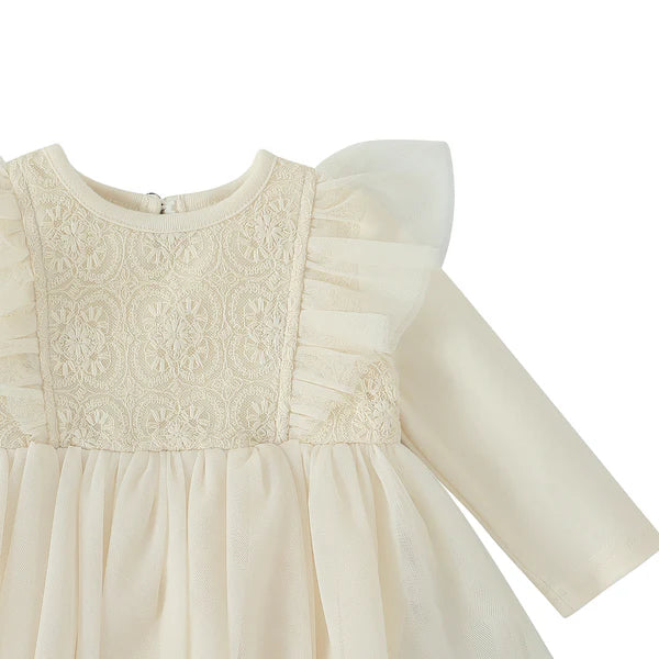 White-lace fairy dress