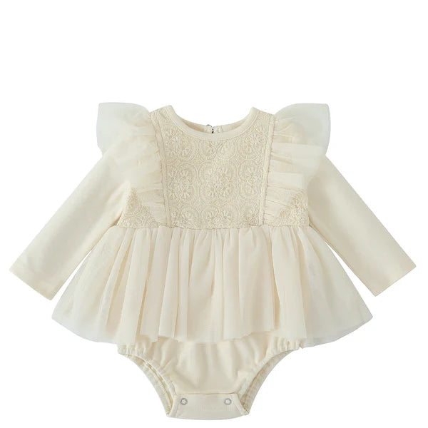 White-lace fairy dress